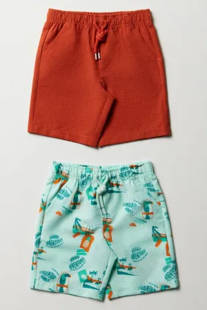 2 Pack Shorts Orange