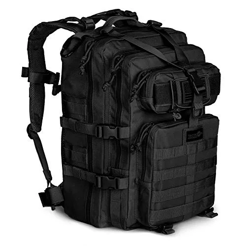 24BattlePack Tactical Backpack | 1 to 3 Day Assault Pack | Combat Veteran Owned Company |40L Bug Out Bag (Black)