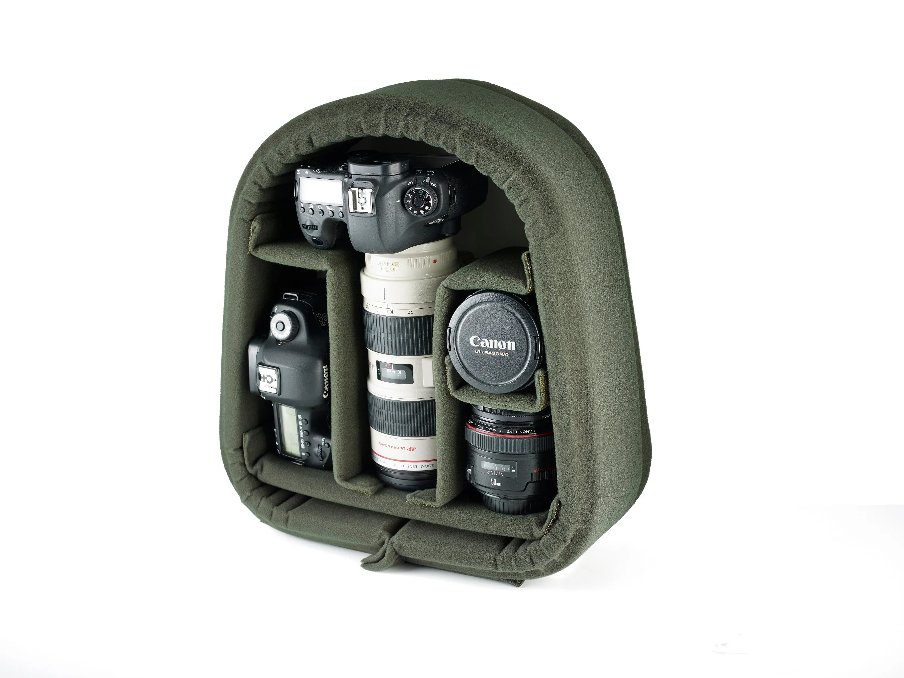 25 Rucksack For Cameras - Black Canvas / Tan Leather