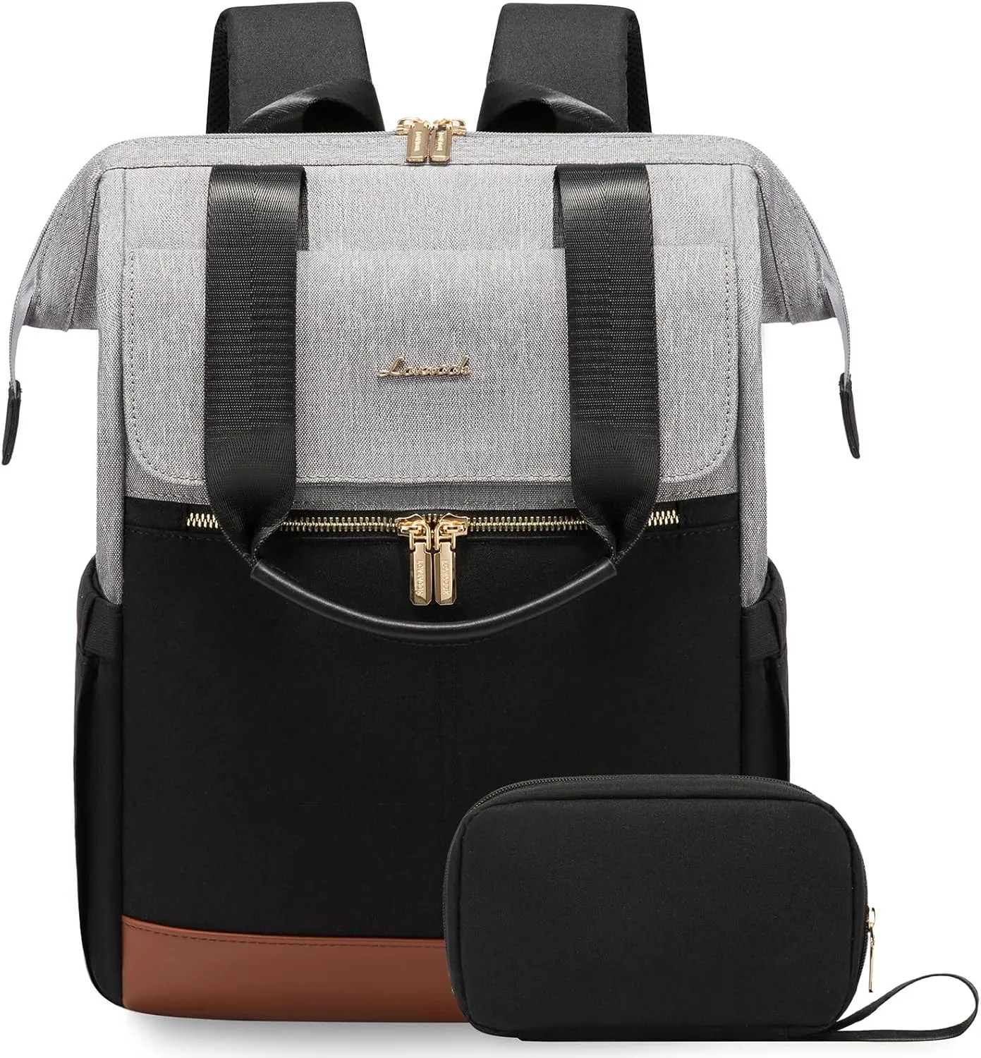 2Pcs Fashion Laptop Backpack, 15.6" 17.3"