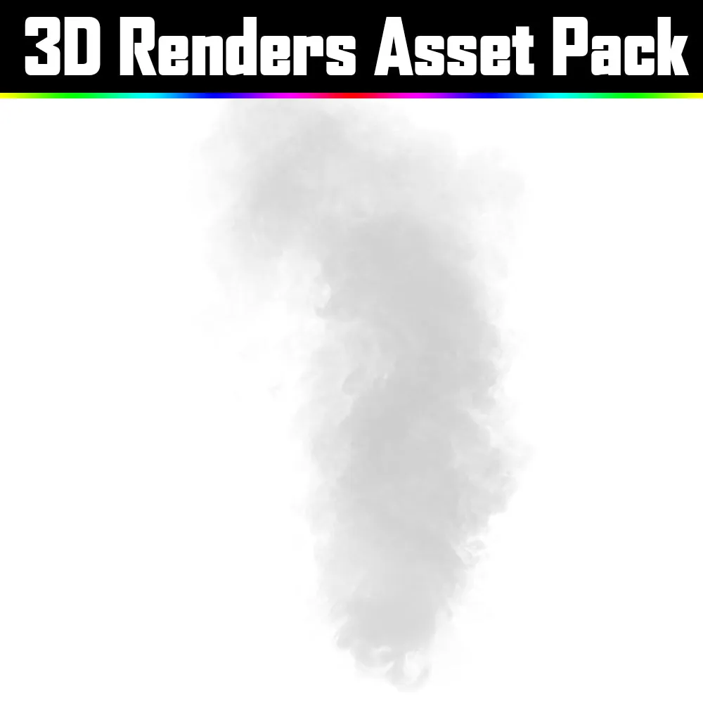 3D Render Asset Pack - Psychedelic Art Graphic Assets