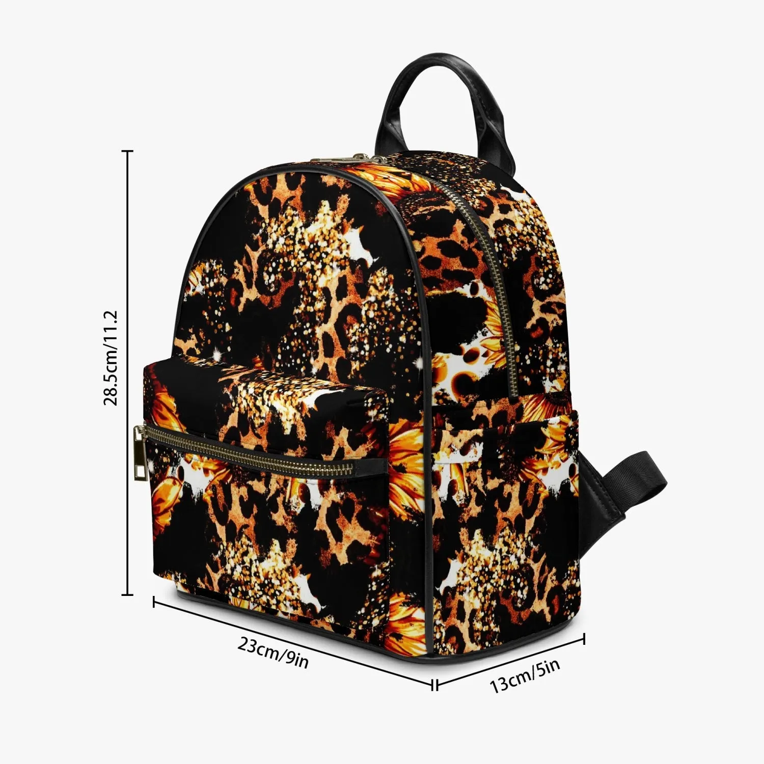 909. All Over Printed PU Backpack