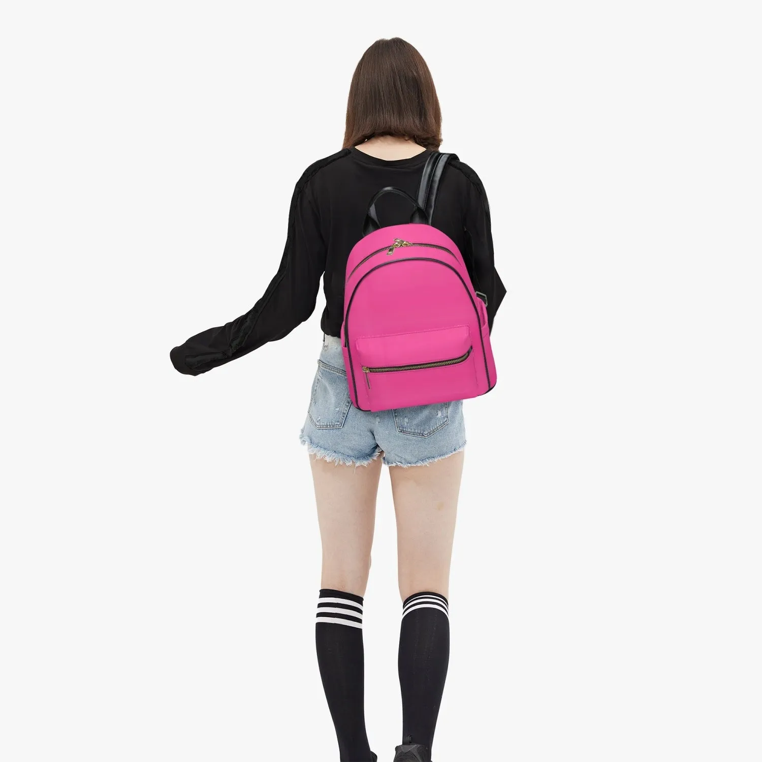 909. All Over Printed PU Backpack