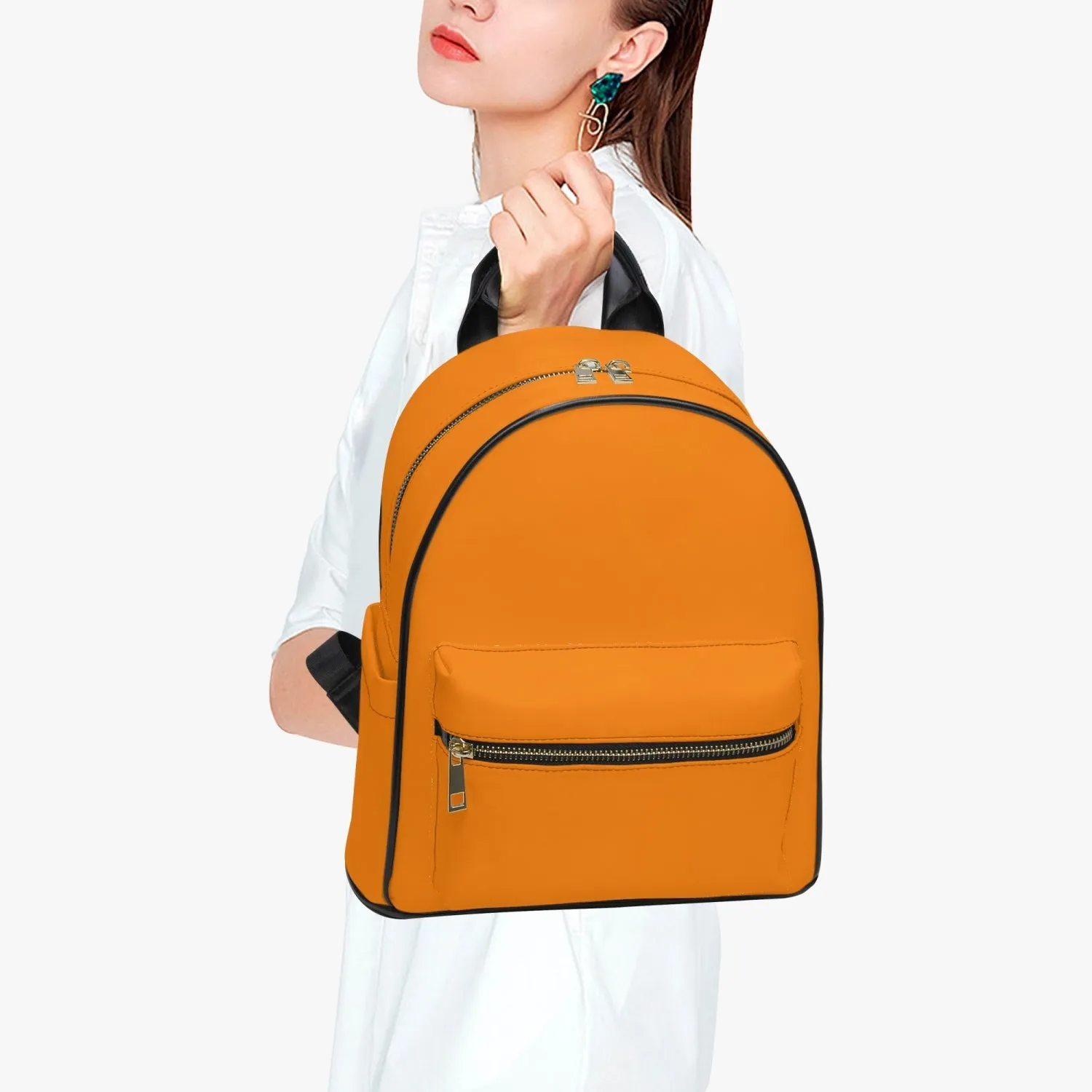 909. All Over Printed PU Backpack