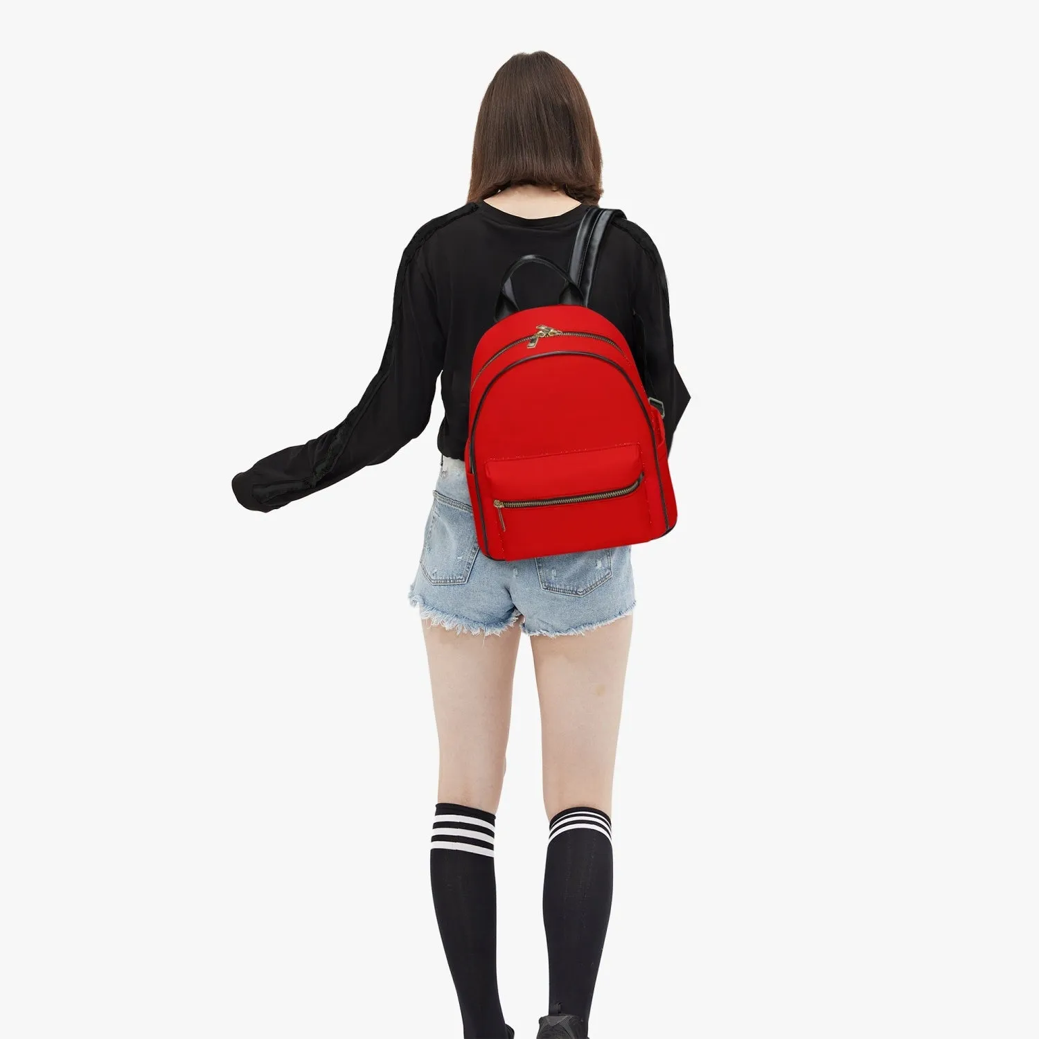 909. All Over Printed PU Backpack