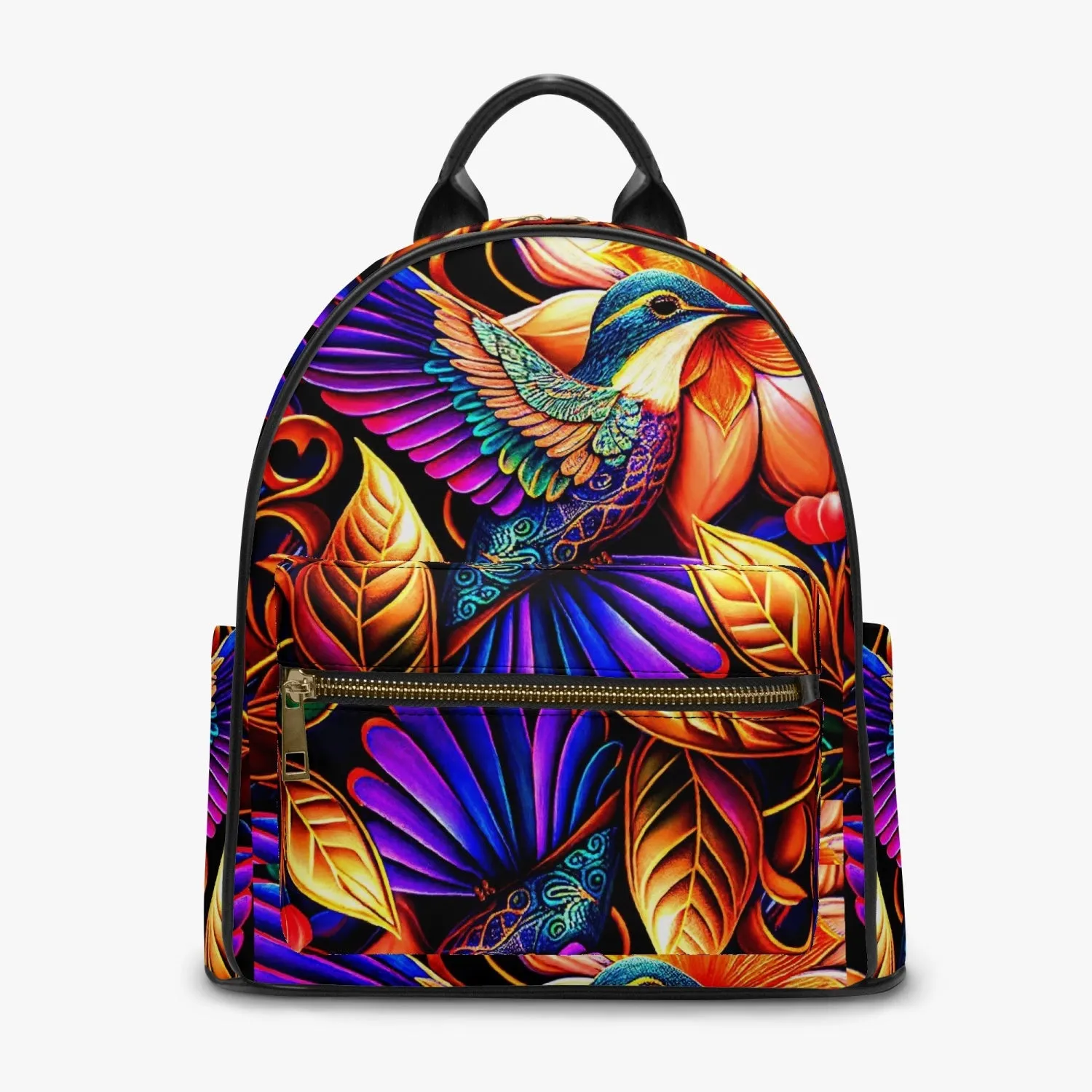 909. All Over Printed PU Backpack