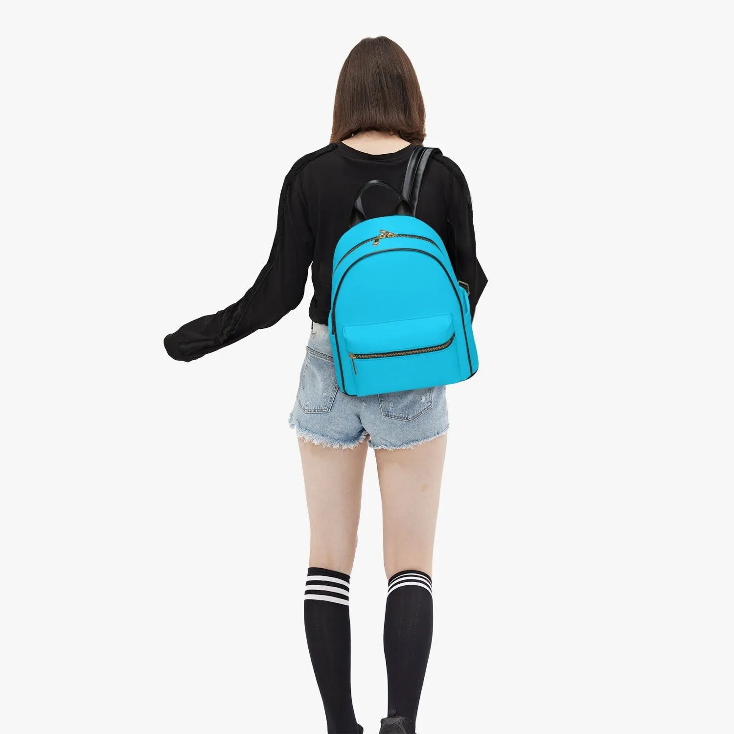 909. All Over Printed PU Backpack