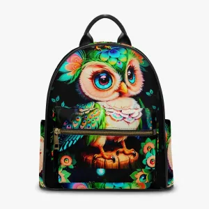 909. All Over Printed PU Backpack