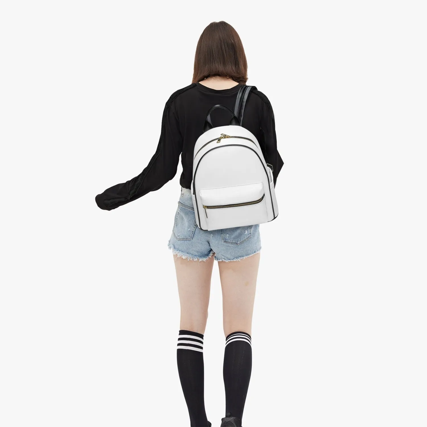 909. All Over Printed PU Backpack