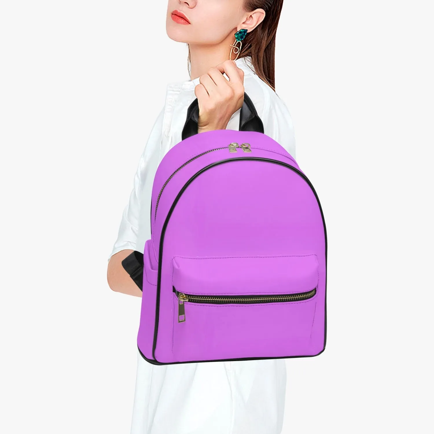 909. All Over Printed PU Backpack