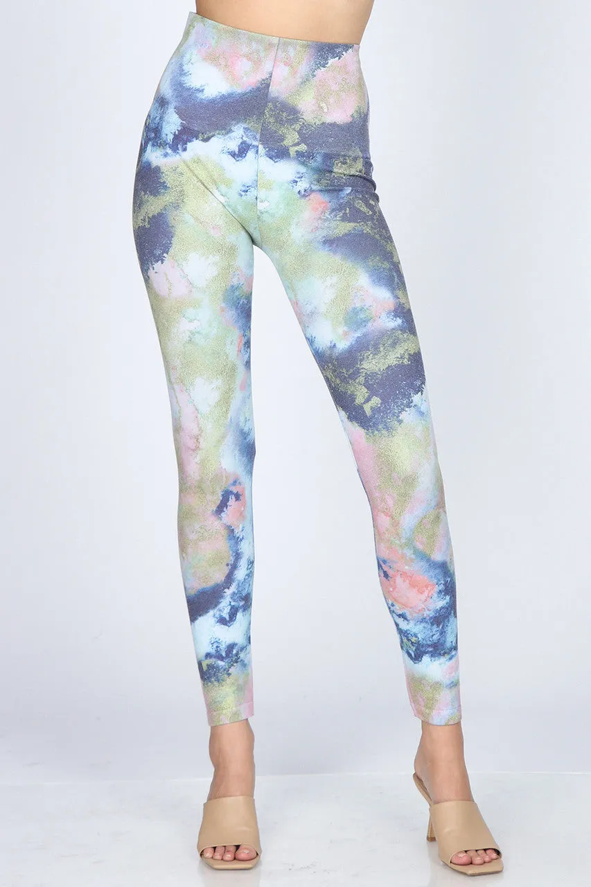 B4223XLEH Capri High Waist Legging with Print