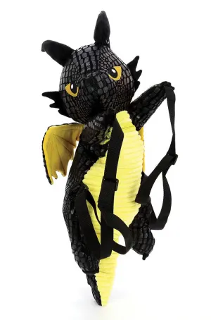 Black Dragon Stuffed Backpack