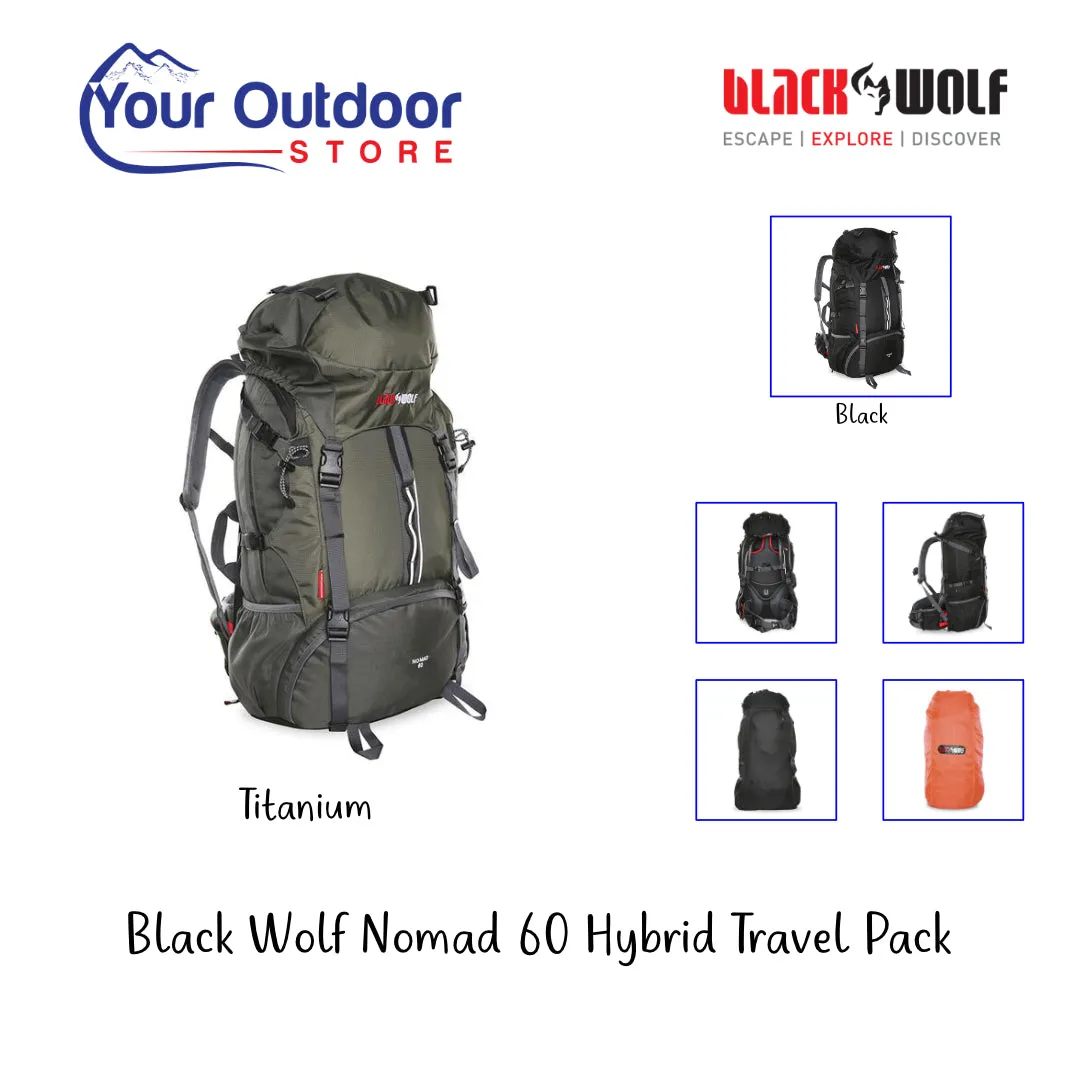 Black Wolf Nomad 60 Hybrid Travel Pack