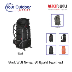 Black Wolf Nomad 60 Hybrid Travel Pack