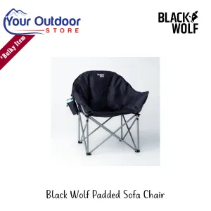 Black Wolf Padded Sofa Chair