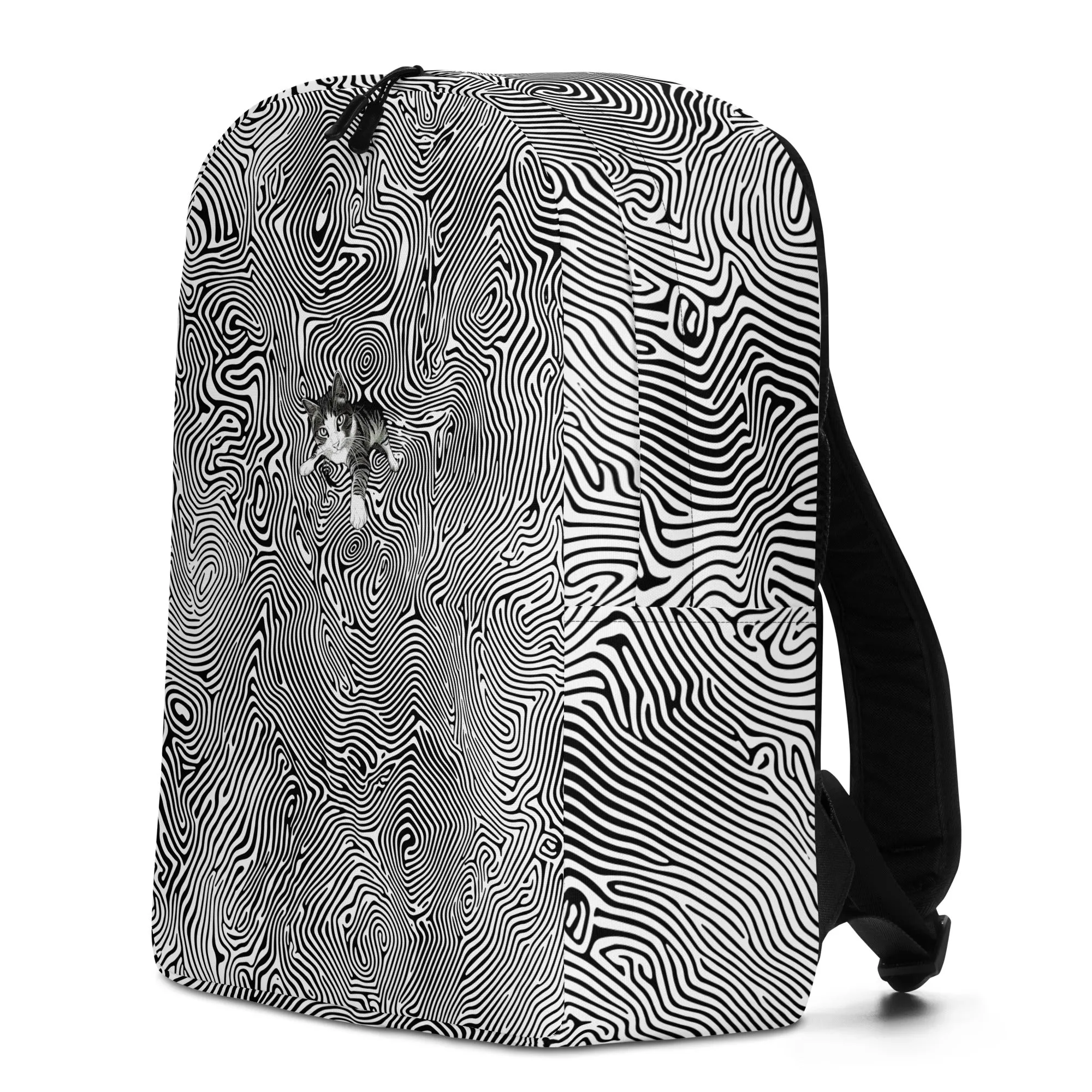 Cat Illusionist Minimalist Backpack