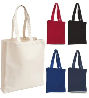 Cheap Canvas Tote Bag / Book Bag with Gusset