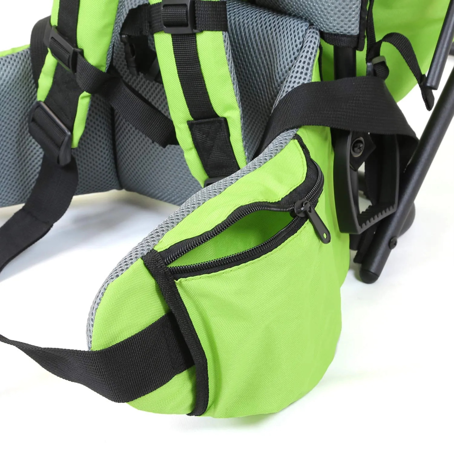 Clevrplus Cross Country Baby Backpack Hiking Child Carrier Toddler Green