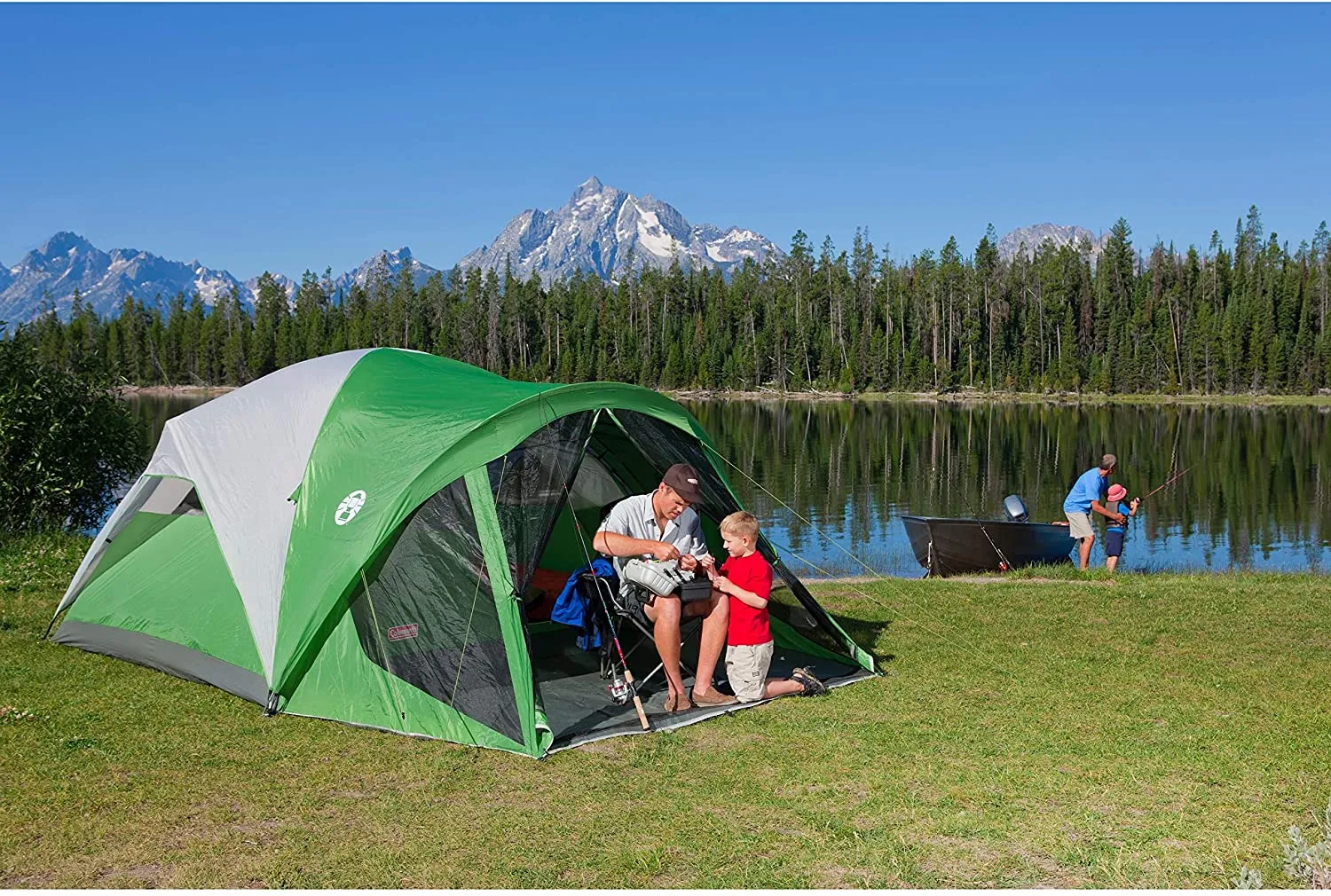 Coleman Dome Tent with Screen Room | Evanston Camping Tent with Screened-In Porch