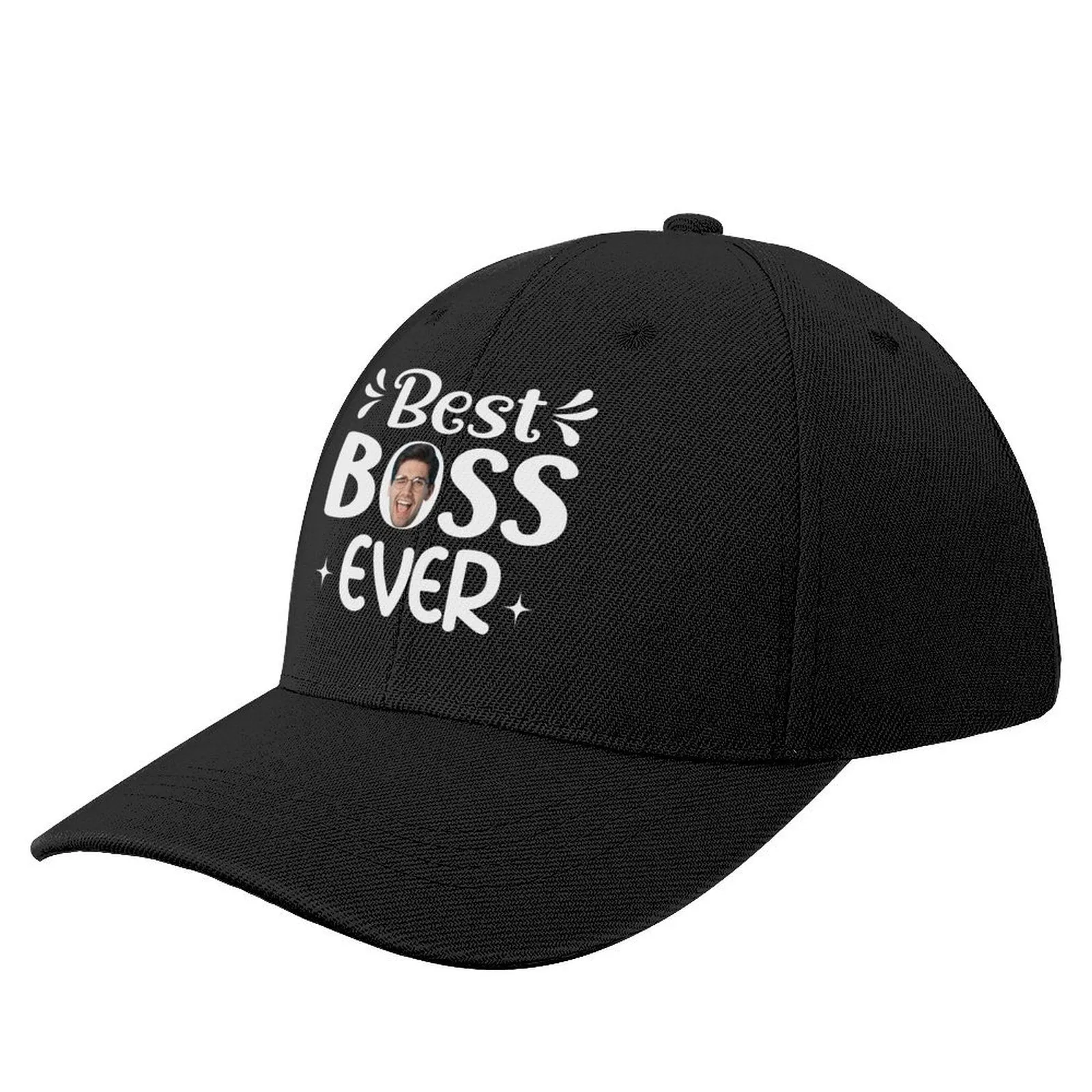 Custom Boss Face Hat  Best Boss Ever Photo Shirt and Personalized Duffel Bag for Company for Team Building for Business