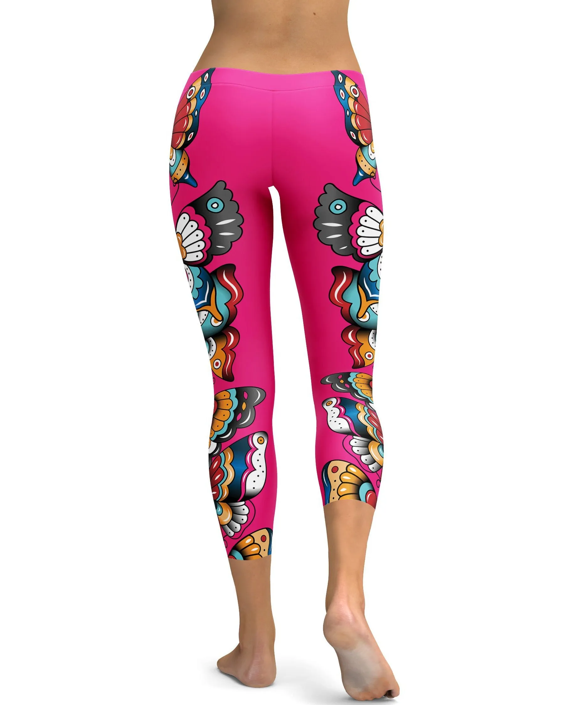 Day of the Dead - Butterflies Capris