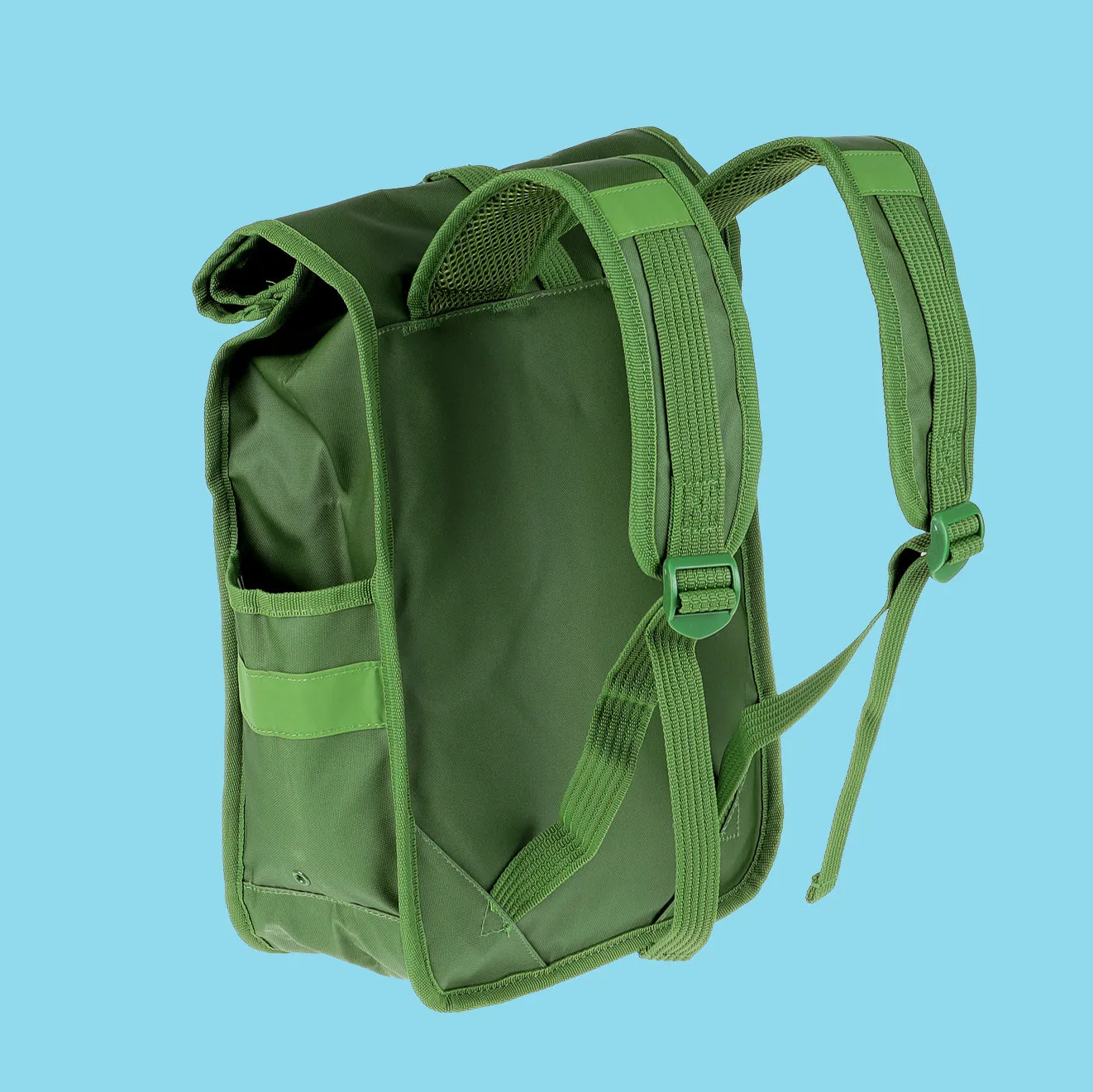 Eco Monochrome Rolltop Backpack Mini Green