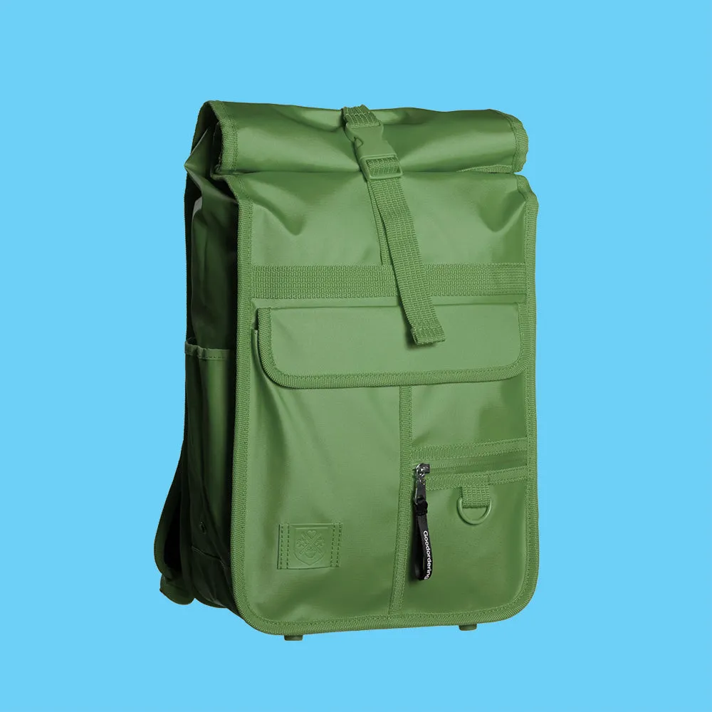 Eco Monochrome Rolltop Backpack Mini Green