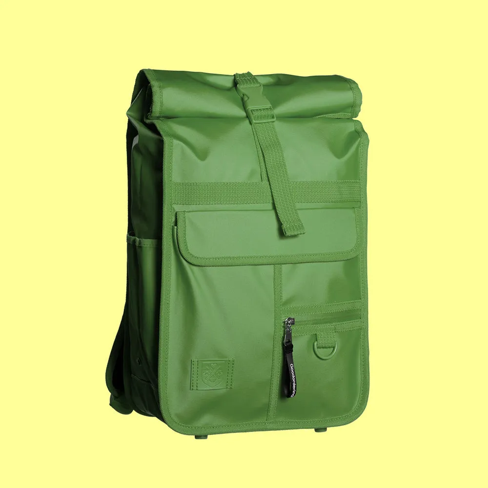 Eco Monochrome Rolltop Backpack Mini Green