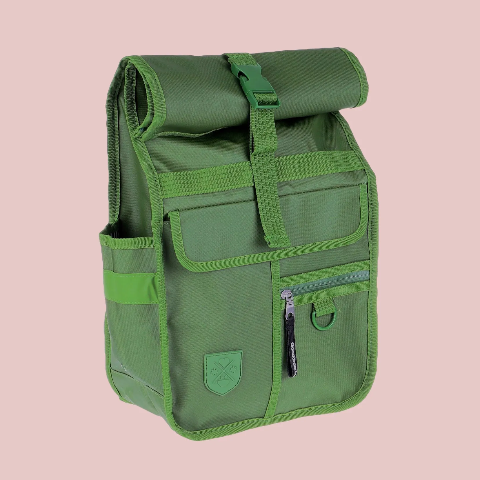 Eco Monochrome Rolltop Backpack Mini Green