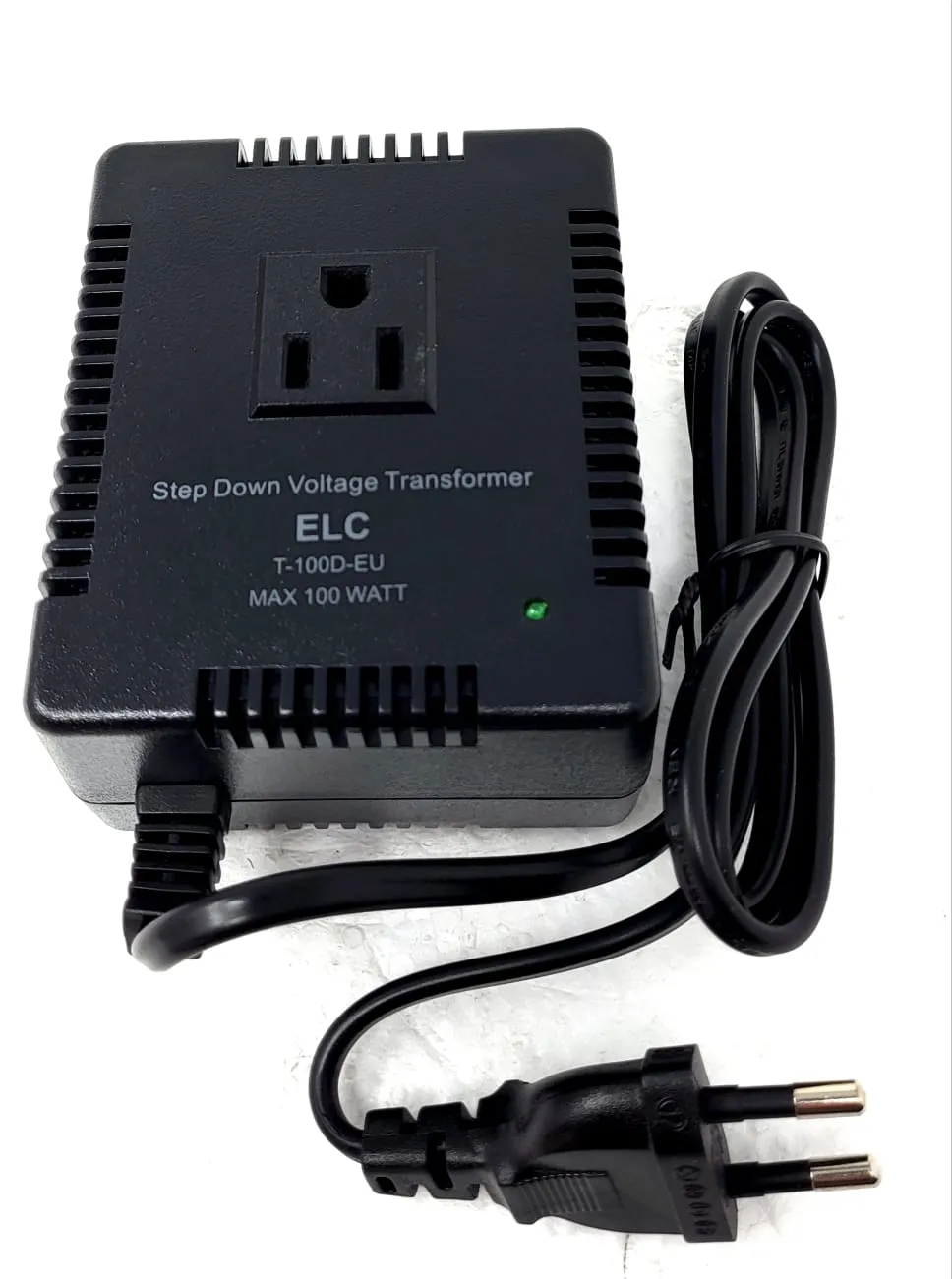 ELC 100 Watt Voltage Converter Transformer Heavy Duty Compact - Step Down - 220/240V to 110/120 Volt - Light Weight - Travel - For Hair Dryers Power Tools , Heaters