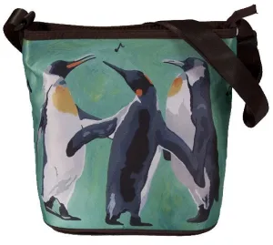 Emperor Penguins Large Cross Body Bag - The Trio