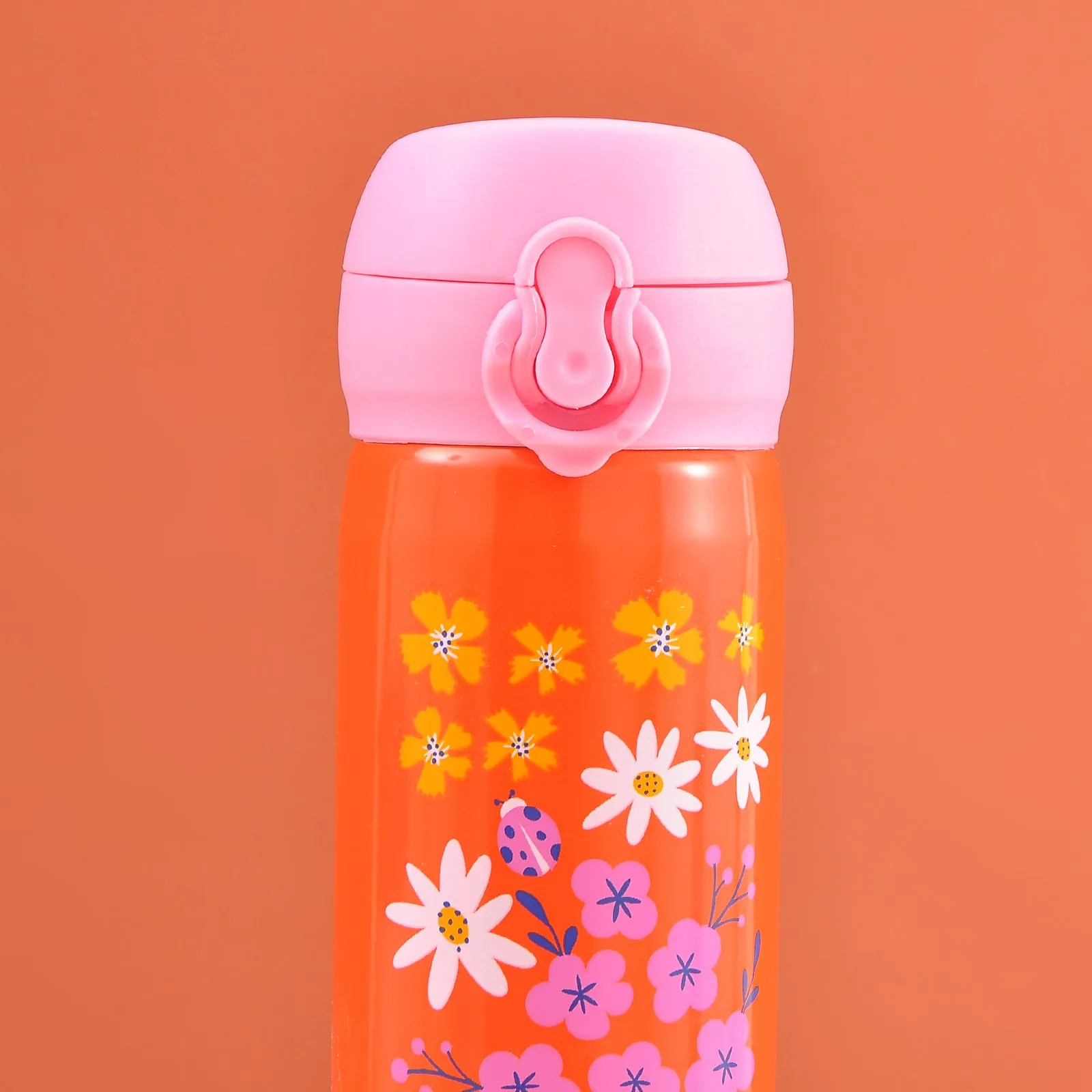 Floral Flower Stainless Steel Water Bottle.(500mL)