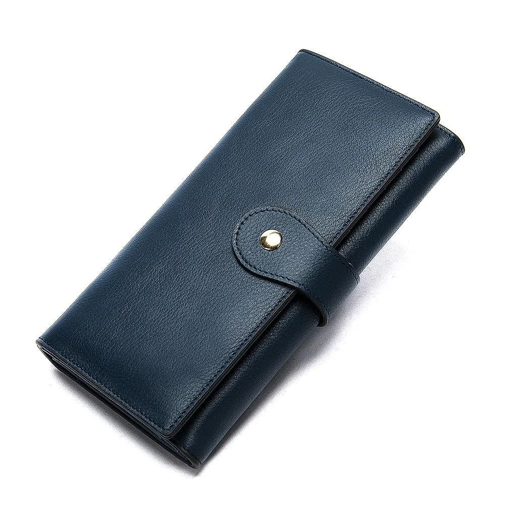 Full Grain Leather Wallet For Women, Ladies Fashion Leather Purse, Valentines Day Gift For Her