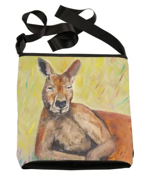 Kangaroo Large Cross Body Bag - Portrait of Charlie