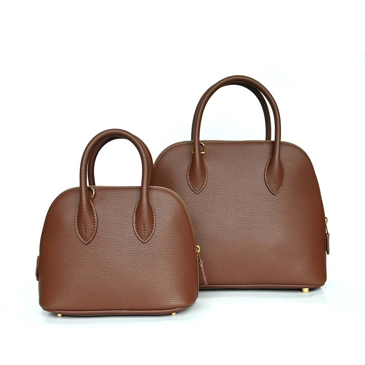 Large Emma Luxurious Two-way Large Premium Italian Leather Bag | Handcrafted Full-grain Eve Calf Leather Shoulder Bag