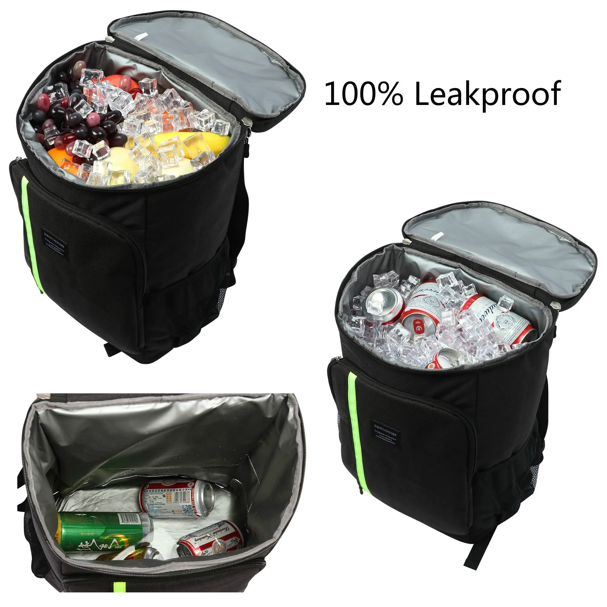 Large Insulation Thermal Storage Cooler Backpack 30L With Bottle Opener