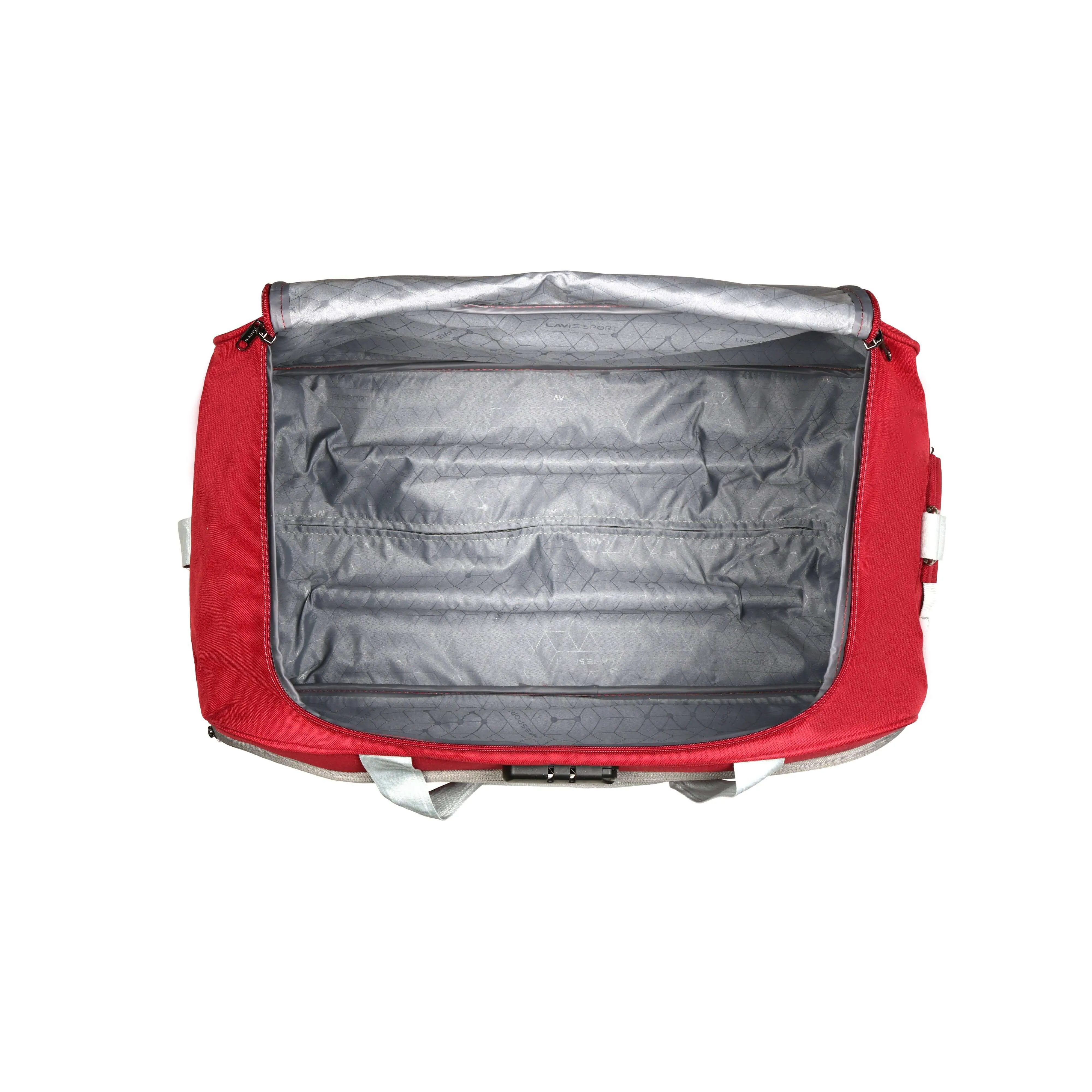 Lavie Sport 62 cms Anti-theft Arrow Wheel Duffle Bag | Red