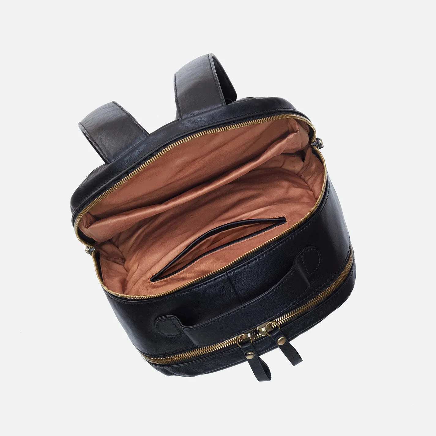 Maddox Backpack in Silk Napa Leather - Black