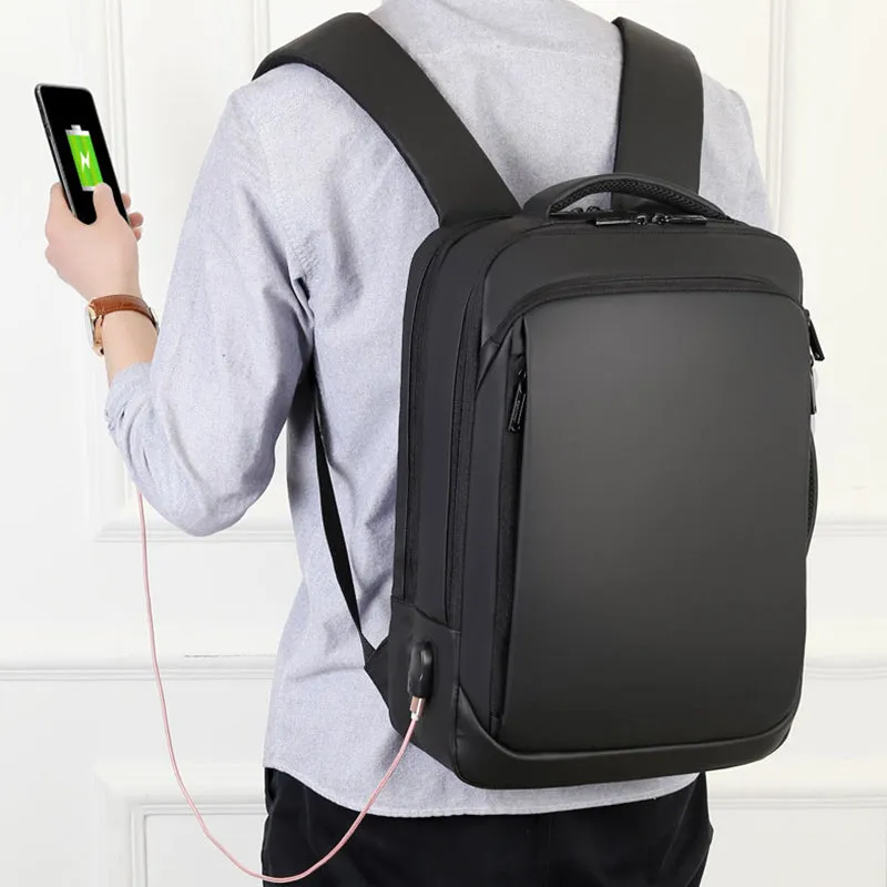 Multi Function Business Travel Laptop Bag with USB Charging