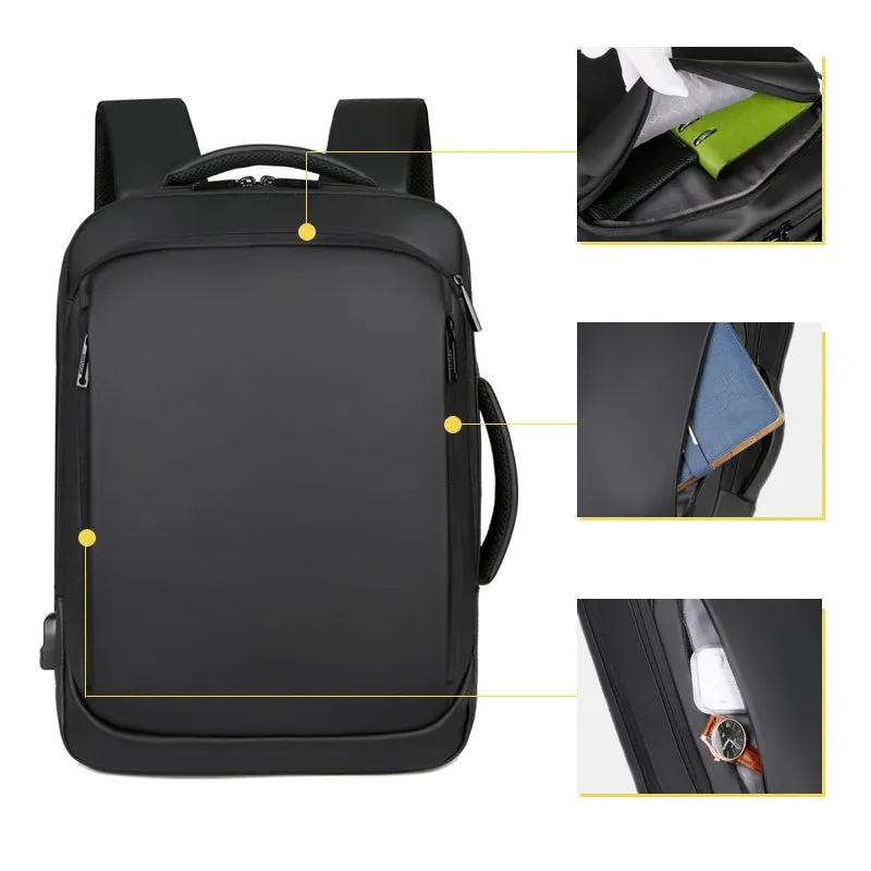 Multi Function Business Travel Laptop Bag with USB Charging