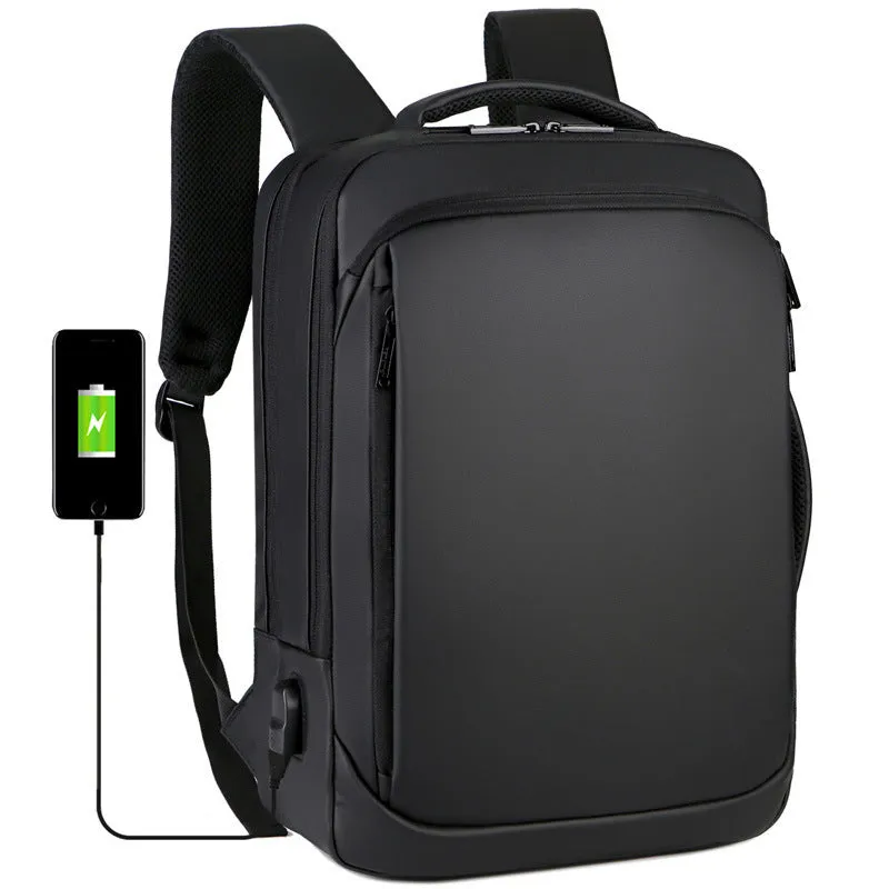 Multi Function Business Travel Laptop Bag with USB Charging