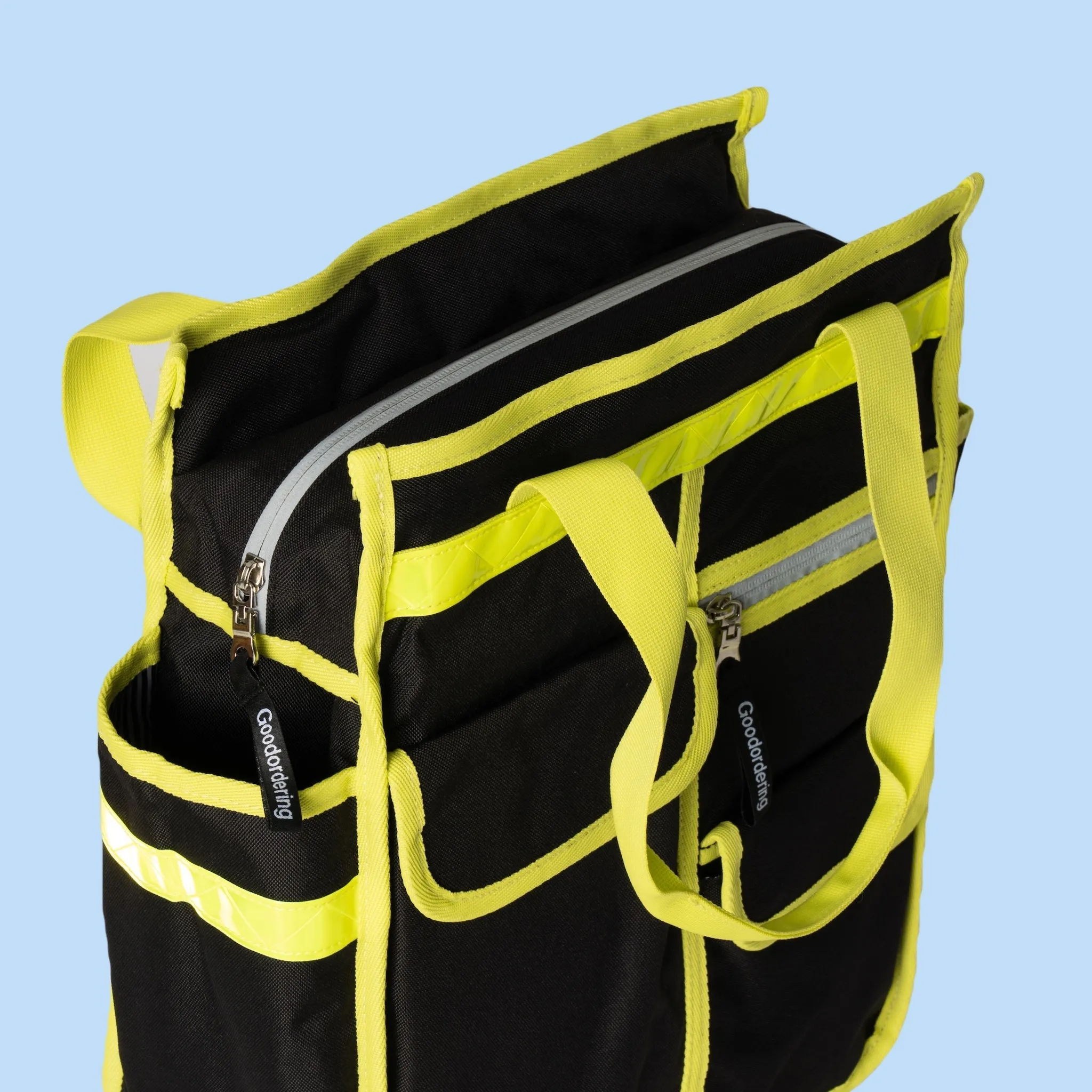 Neon market shopper pannier Klikfix hardware