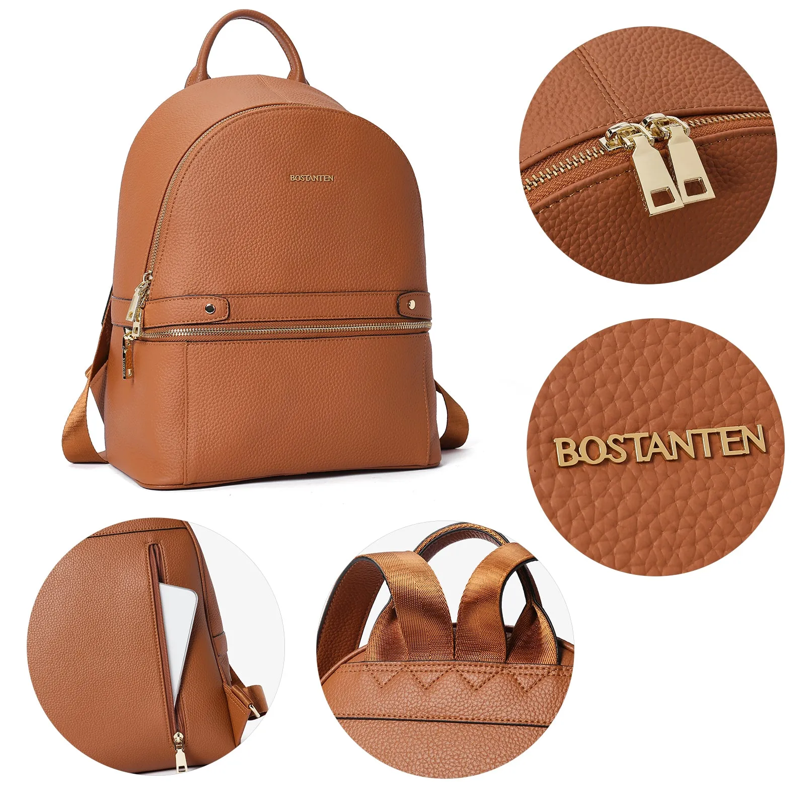 Nombongo Genuine Leather Backpack —College