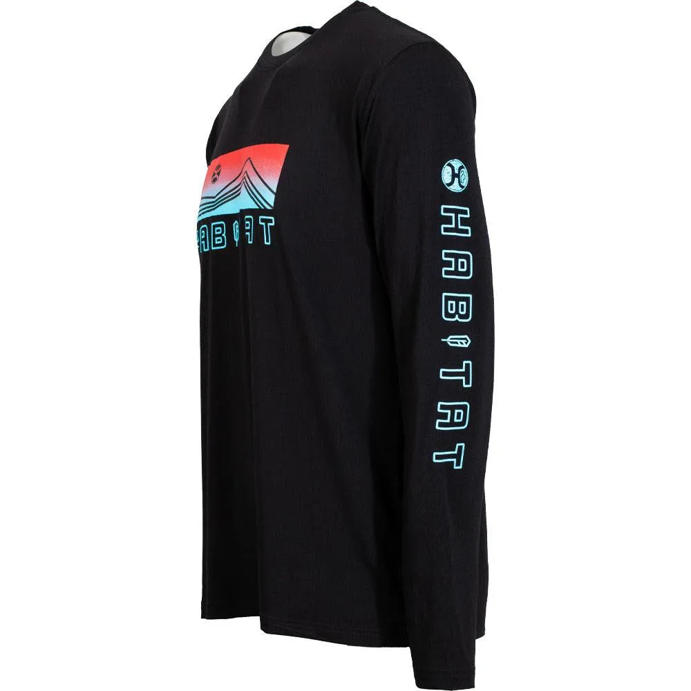 "Dusk" Black Long Sleeve Tee