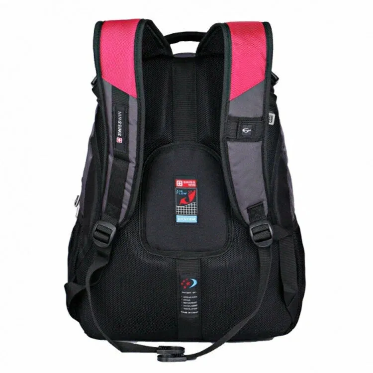 RED SWISSWIN BACKPACK 15.6 BUSINESS TRAVEL SCHOOL COLLEGE UNIVERSITY 4248