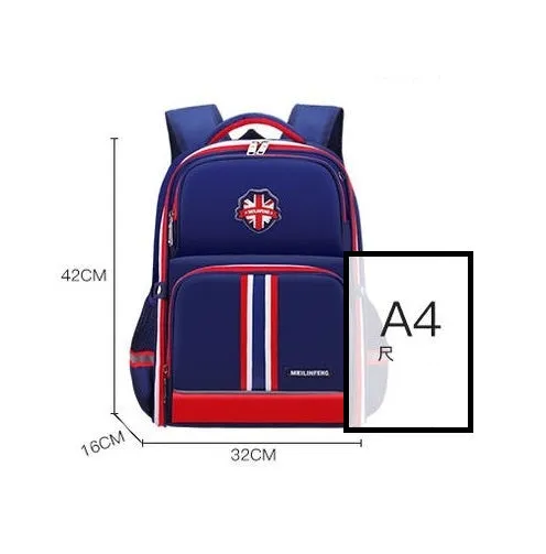 Stylish Blue Student School Bag for Kids - Model 4169