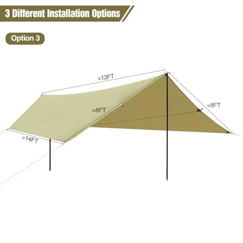 Waterproof Car Awning Shelter Tent with Carrying Bag